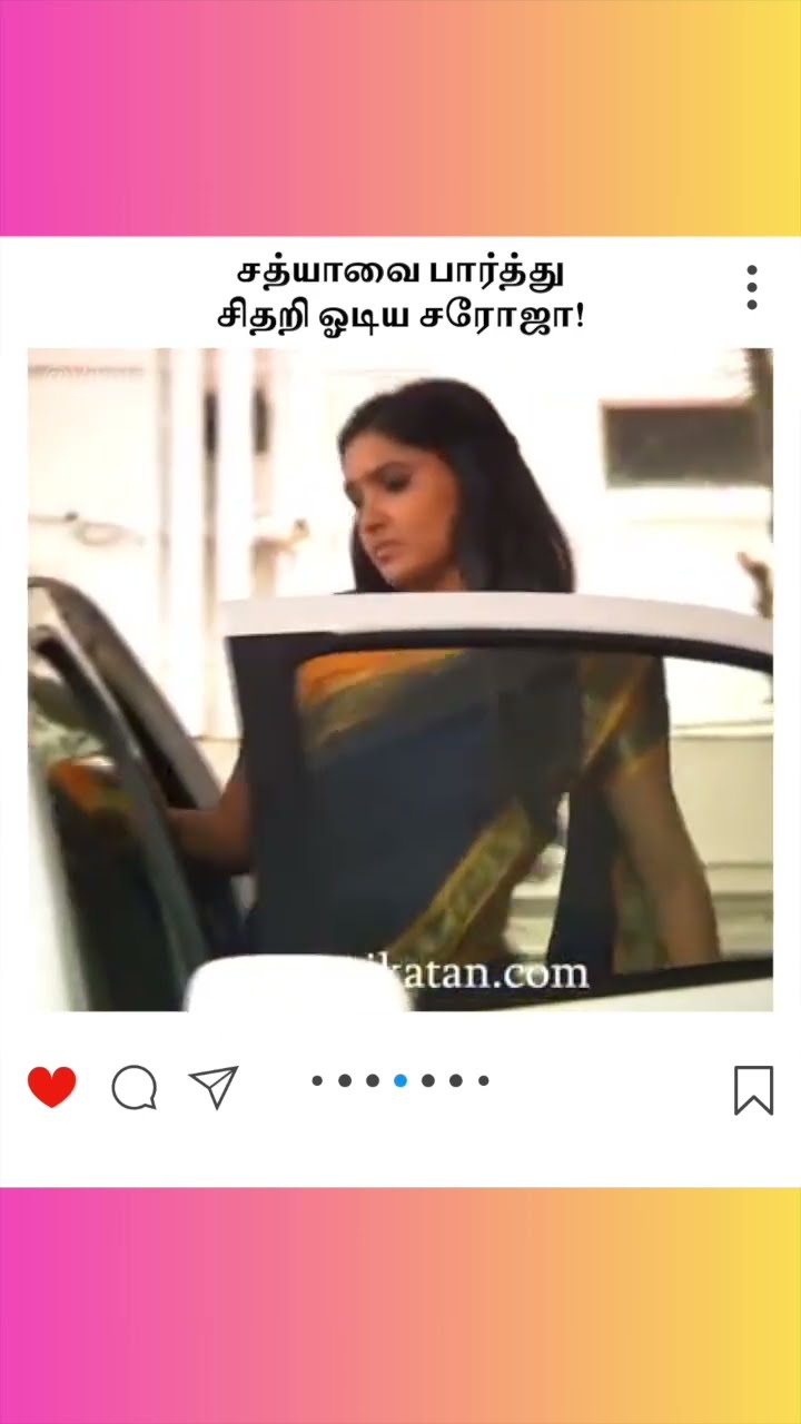 Deivamagal | சத்யாவை பார்த்து சிதறி ஓடிய சரோஜா! | தெய்வமகள்